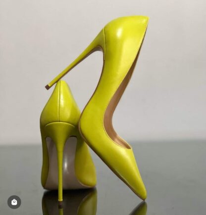 The Ferago Kanika Matte Leather Pumps - Image 4