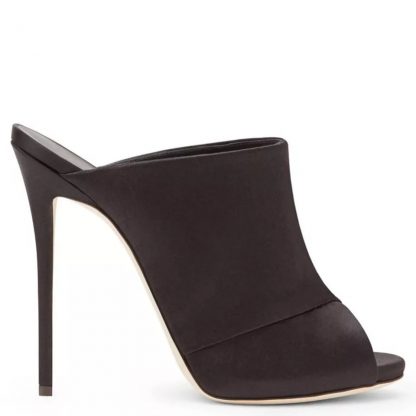 The Ferago Satin Peep Toe Mules - Image 3