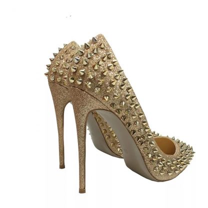 The Ferago Glitter Spike Pumps 5