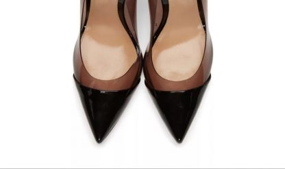 The Ferago Grey Black PVC Pumps 3