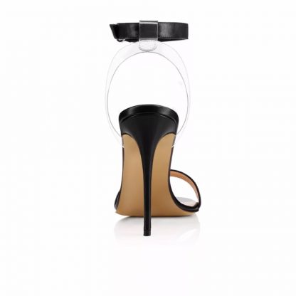 The Ferago Leather PVC Strappy Heels 2