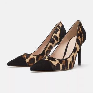The Ferago Leopard Fur Pumps 2