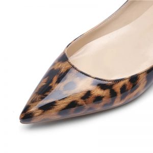 The Ferago Leopard Leather Flats 2