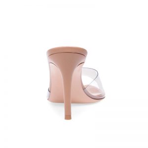 The Ferago Open Toe PVC Transparent Mules 2