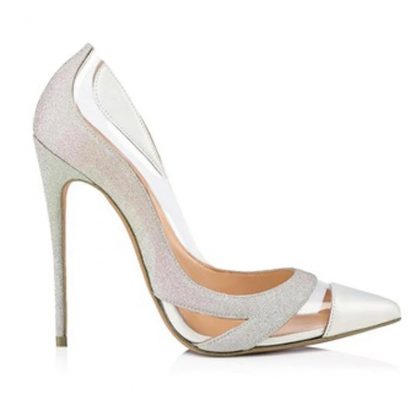 The Ferago PVC Multicolored Transparent Pumps 1