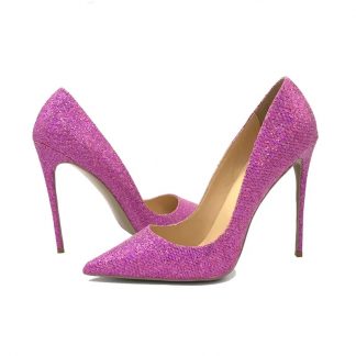 The Ferago Pink Glitter Pumps 1