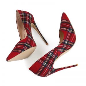 The Ferago Plaid Pumps 1