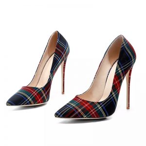 The Ferago Plaid Pumps 3
