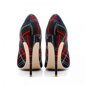 The Ferago Plaid Pumps 4