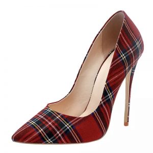 The Ferago Plaid Pumps 5