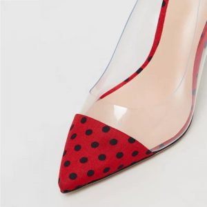 The Ferago Polka Dot PVC Pumps 1