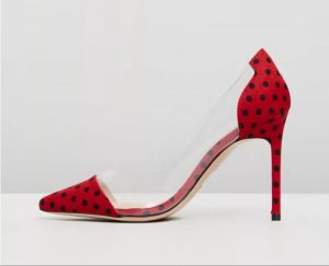 The Ferago Polka Dot PVC Pumps 4