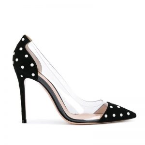 The Ferago Polka Dot PVC Pumps 5