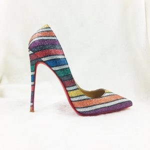 The Ferago Rainbow Glitter Pumps 2