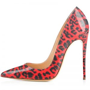 The Ferago Red Leopard Print Pumps 1