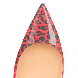 The Ferago Red Leopard Print Pumps 3