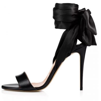 The Ferago Satin Sandals - Image 3