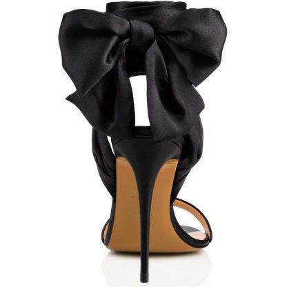 The Ferago Satin Sandals 4