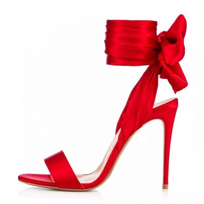 The Ferago Satin Sandals 5