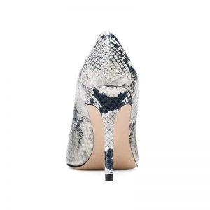 The Ferago Snake Print Pumps 2