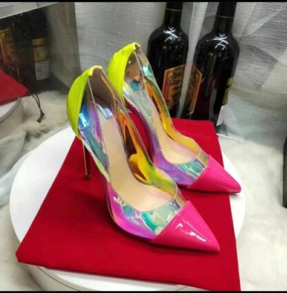 The Ferago Pattern Perspex Pumps - Image 11
