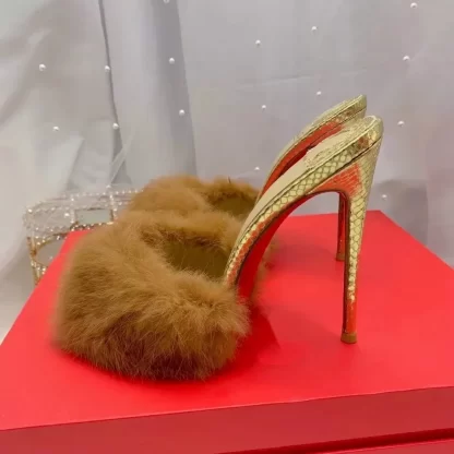 The Ferago Talia Fur Mules - Image 3