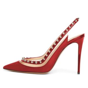 red_clear_pvc_rivets_stiletto_heel_slingback_pumps_3_